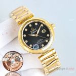 Swiss Copy Omega De ville Ladymatic Cal.8521 V4 Yellow Gold 34 mm Watches